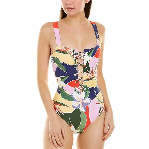 Shop Onia Raquel Tie Front One Piece On Sale Overstock 30786108
