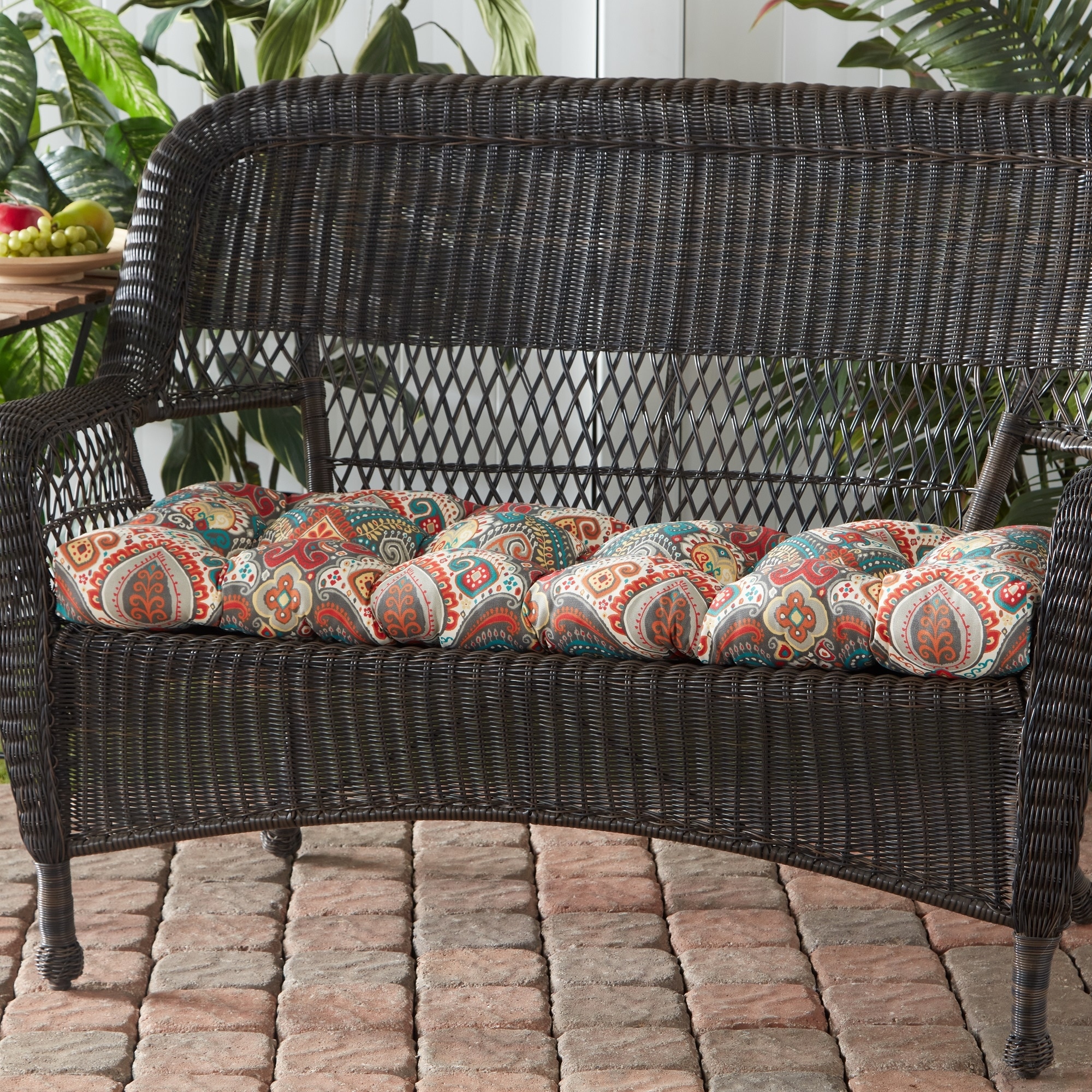 Greendale Home Fashions Global 44-inch Outdoor Swing/Bench Cushion