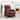 vidaXL Massage Chair Brown Fabric - 71 x 92 x 96 cm