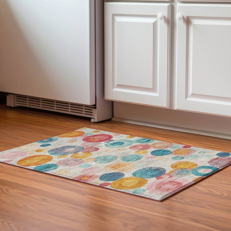 Premium Washable Super Soft Mayfield Rug - Beige - 1'8" x 2'6"