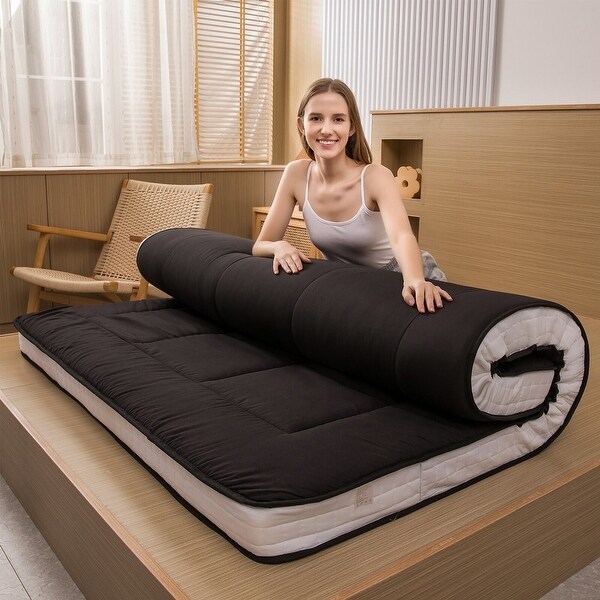Padded Japanese Roll Up Floor Futon Mattress - Bed Bath & Beyond