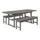preview thumbnail 12 of 30, Middlebrook Hydaburg 3-Piece Acacia Extension Dining Set - 55-79 x 35 x 30H