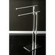 preview thumbnail 10 of 25, Edenscape Double L Shape Pedestal Towel Holder in Matte Black