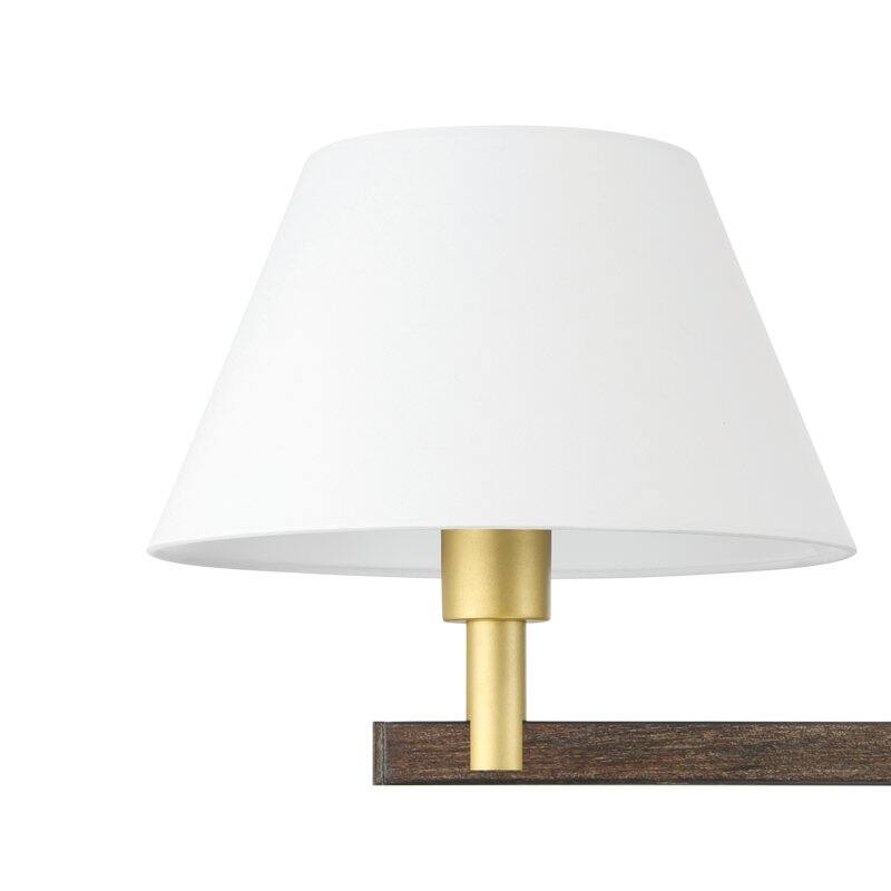 Acroma - 2 Light Gold Dimmable Lamp Shade Chandelier - N/A
