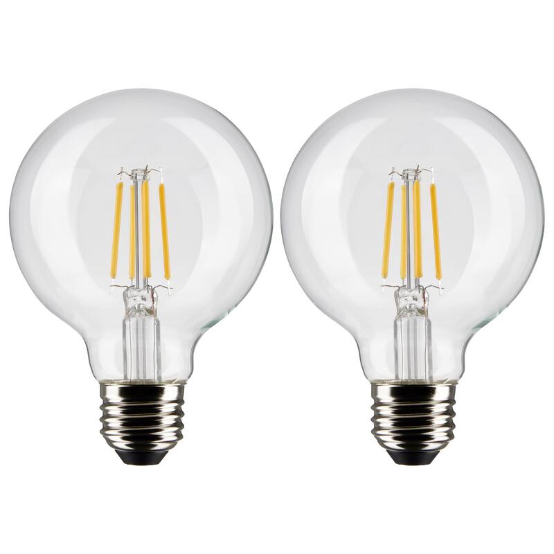 4.5 Watt G25 LED - Clear - Medium base - 90 CRI - 3000K - 120 Volt - 2 Pack