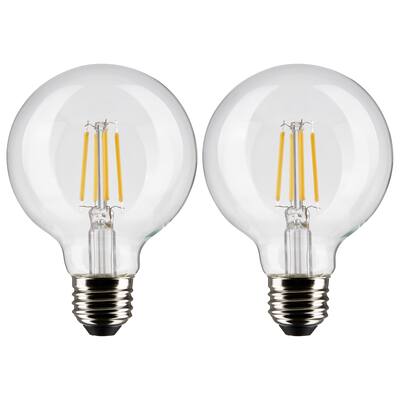 4.5 Watt G25 LED - Clear - Medium base - 90 CRI - 3000K - 120 Volt - 2 Pack
