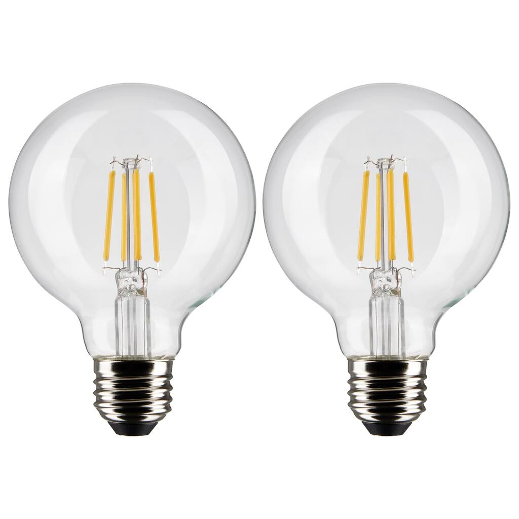 4.5 Watt G25 LED - Clear - Medium base - 90 CRI - 3000K - 120 Volt - 2 Pack