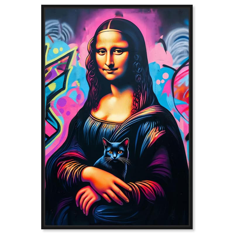 Lisa's Little Secret II Canvas by Art Remedy - Black - 20" x 30"