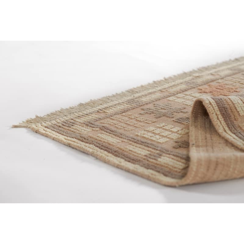 Momeni Bristol Hand Woven Wool and Cotton Medallion Area Rug
