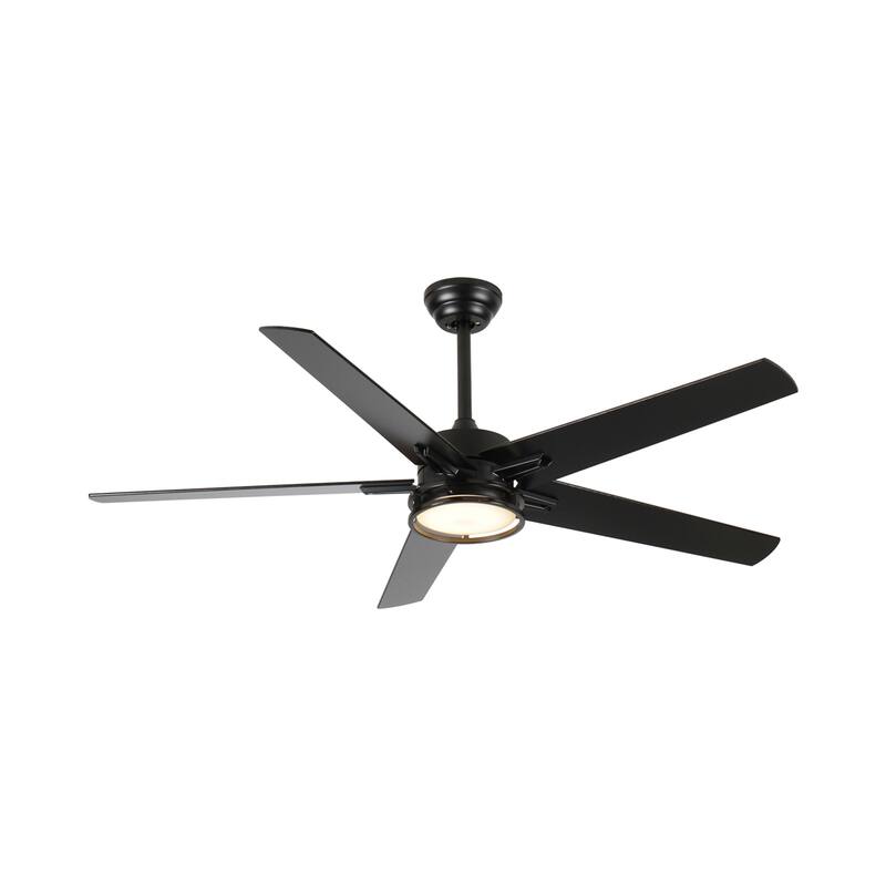 52in Modern Ceiling Fan with Remote and Lights