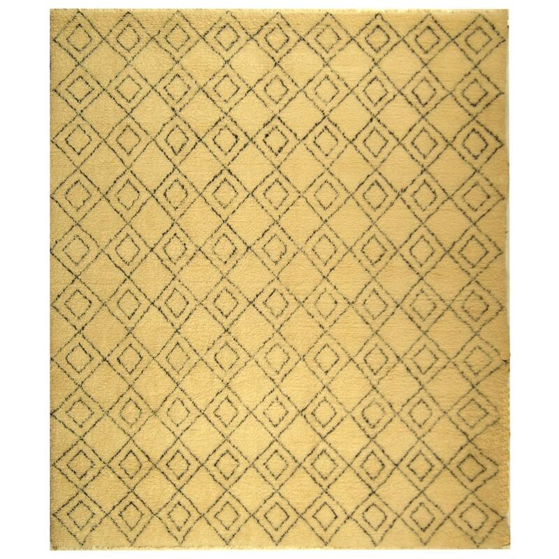 SAFAVIEH Hand-knotted Moroccan Kahori Ivory Wool Rug