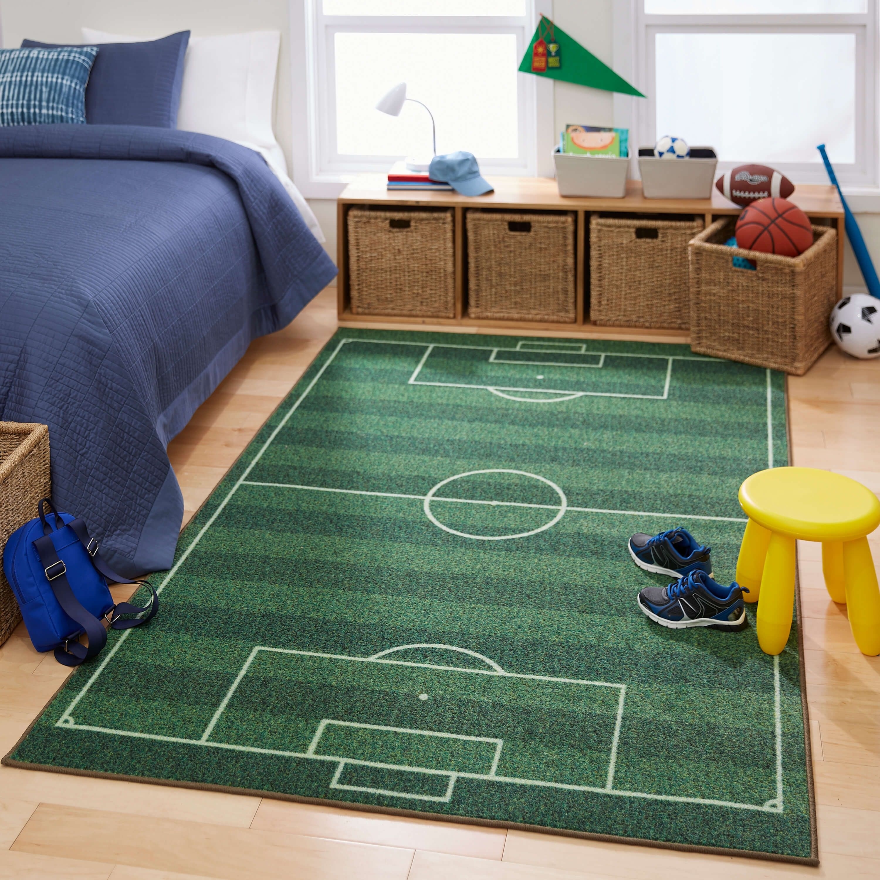 Mohawk Home Prismatic Soccer Field Sports Area Rug Bed Bath  Beyond  28518927