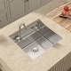 preview thumbnail 3 of 7, Lordear 21" Stainless Steel Sink Undermount Workstation Single Bowl Bar Sink or Kitchen Sink with Folding Faucet