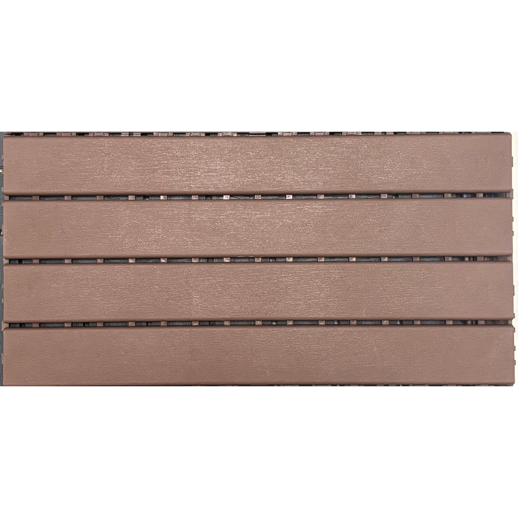 24 pieces of dark gray outdoor terrace deck tiles, DIY interlocking decking floor tiles, easy to install patio tiles