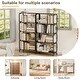 preview thumbnail 14 of 18, 63'' 5-Tier Open Metal Bookshelf