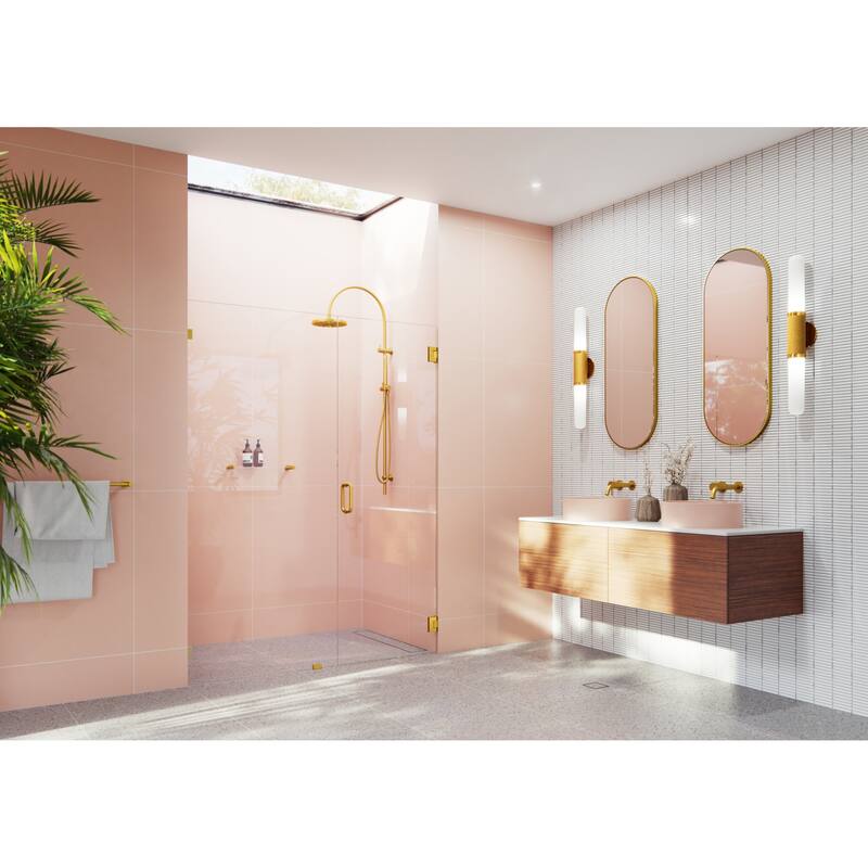 Glass Warehouse GW-WH-56 Illume 78" High x 56" Wide Hinged Frameless