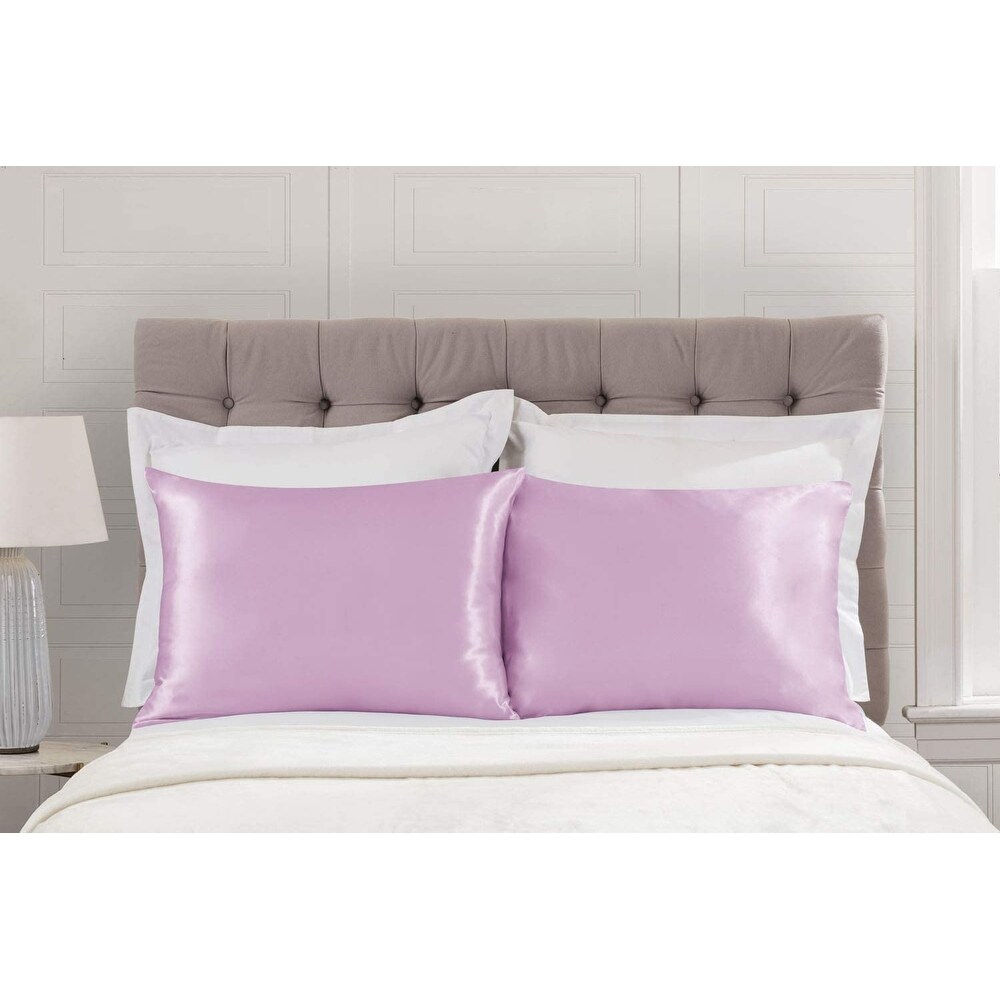 Satin pillowcase bed shop bath and beyond