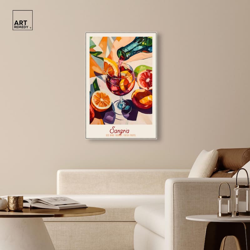 Sangria Recipe Poster Canvas by Art Remedy