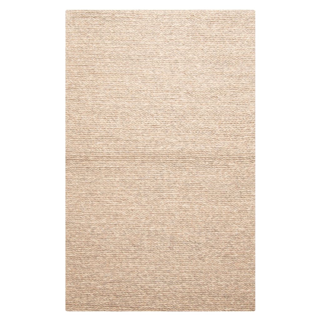 ECARPETGALLERY Braid weave Sienna Tan Wool Rug - 5'0 x 7'8