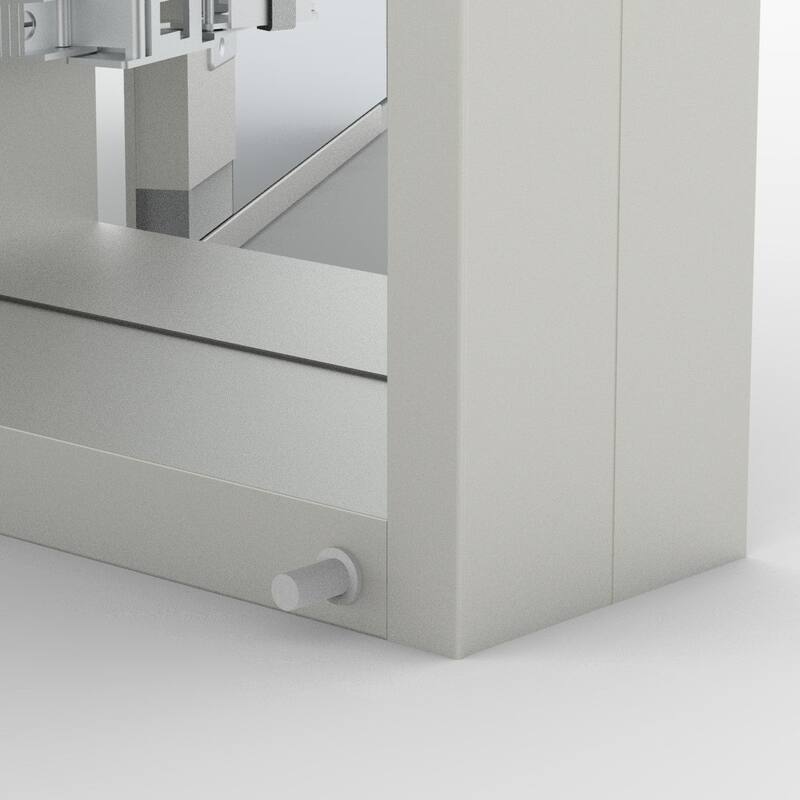 23" x 30" Rectangular Aluminum Surface Mount Medicine Cabinet with Mirror and Shelves - 23" x 30"