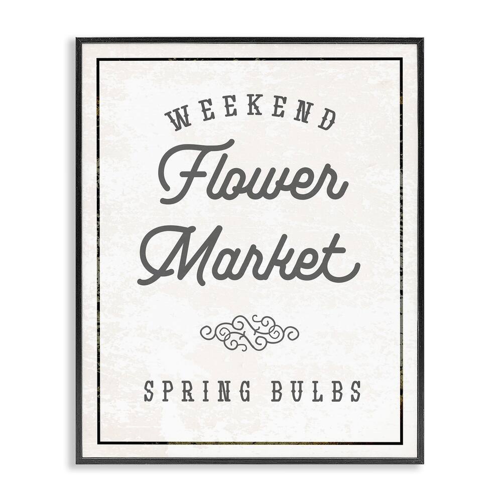 Stupell Flower Market Spring Bulbs Framed Giclee Art Design By Lil' Rue