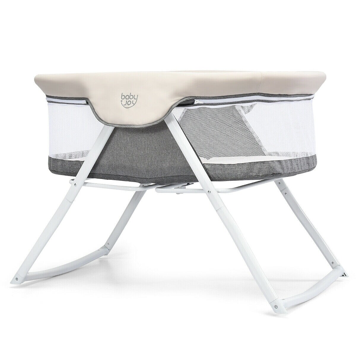 BabyJoy Foldaway Baby Bassinet Crib Newborn Rocking Sleeper
