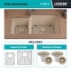 preview thumbnail 6 of 10, Lexicon Platinum Quartz 40/60 Double Bowl Kitchen Sink