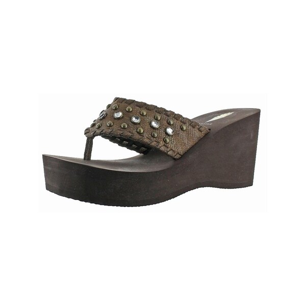 Volatile Womens Billyray Wedge Sandals Open Toe Casual