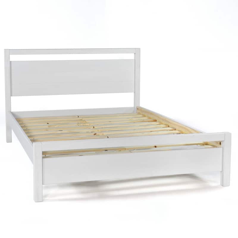 Grain Wood Furniture Solid Wood Loft Platform Bed
