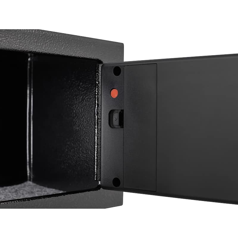 Secure Safe With Key And Password Money Home Safe, 0.23 Cubic Feet Small Safe, Mini Storage Cabinet