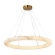 preview thumbnail 1 of 2, Artcraft Camila - Integrated LED Chandelier - Brushed Brass Finish Brushed Brass