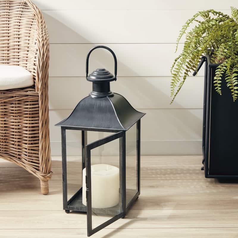 Coach House 23 inch Outdoor Lantern Washed Black - 23 in.