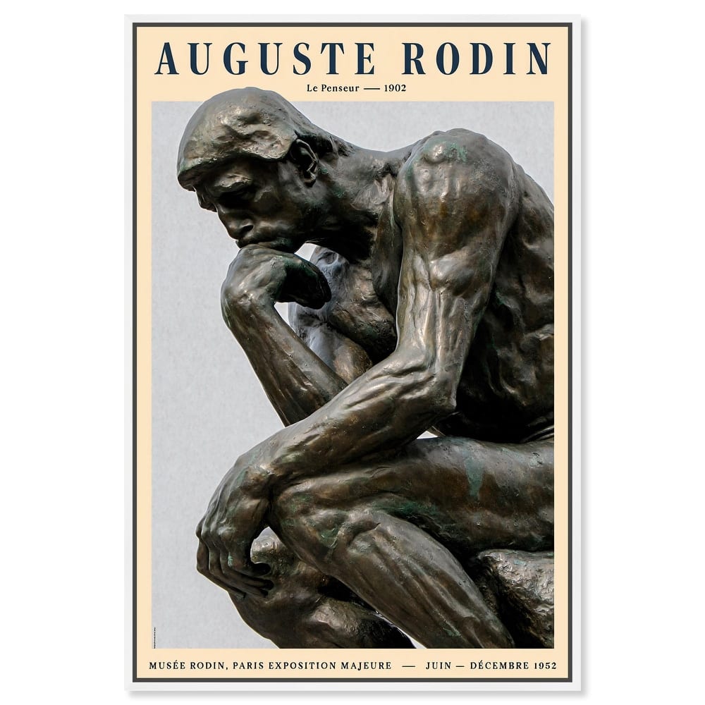 The Thinker Canvas by Art Remedy