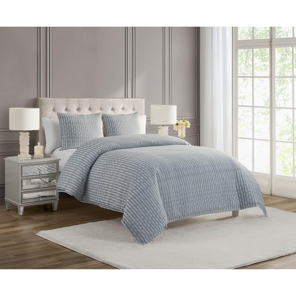 Aretha Blue Moon 3 Piece Comforter Set