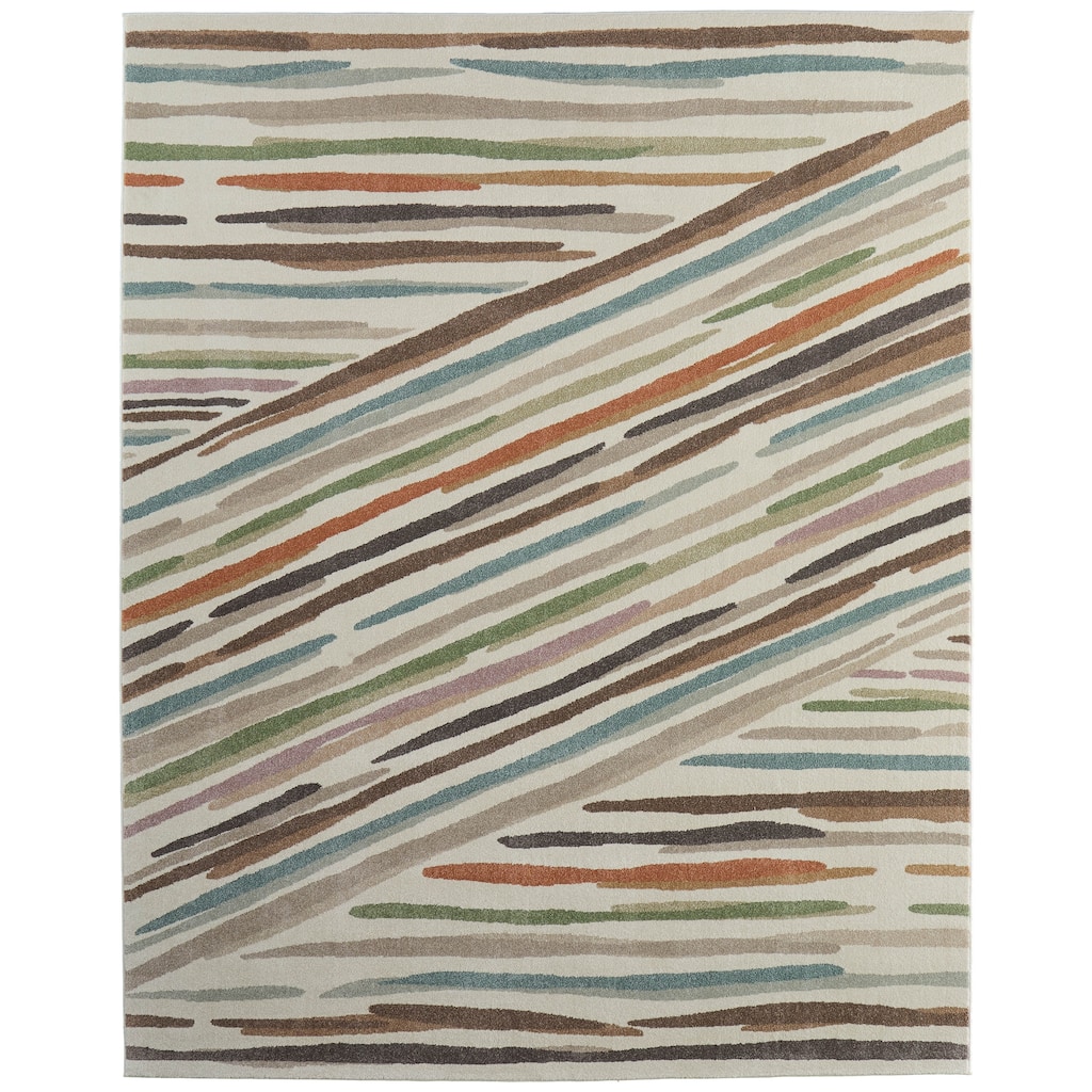 Grand Bazaar Sparkman Machine Made Abstract Modern Area Rug