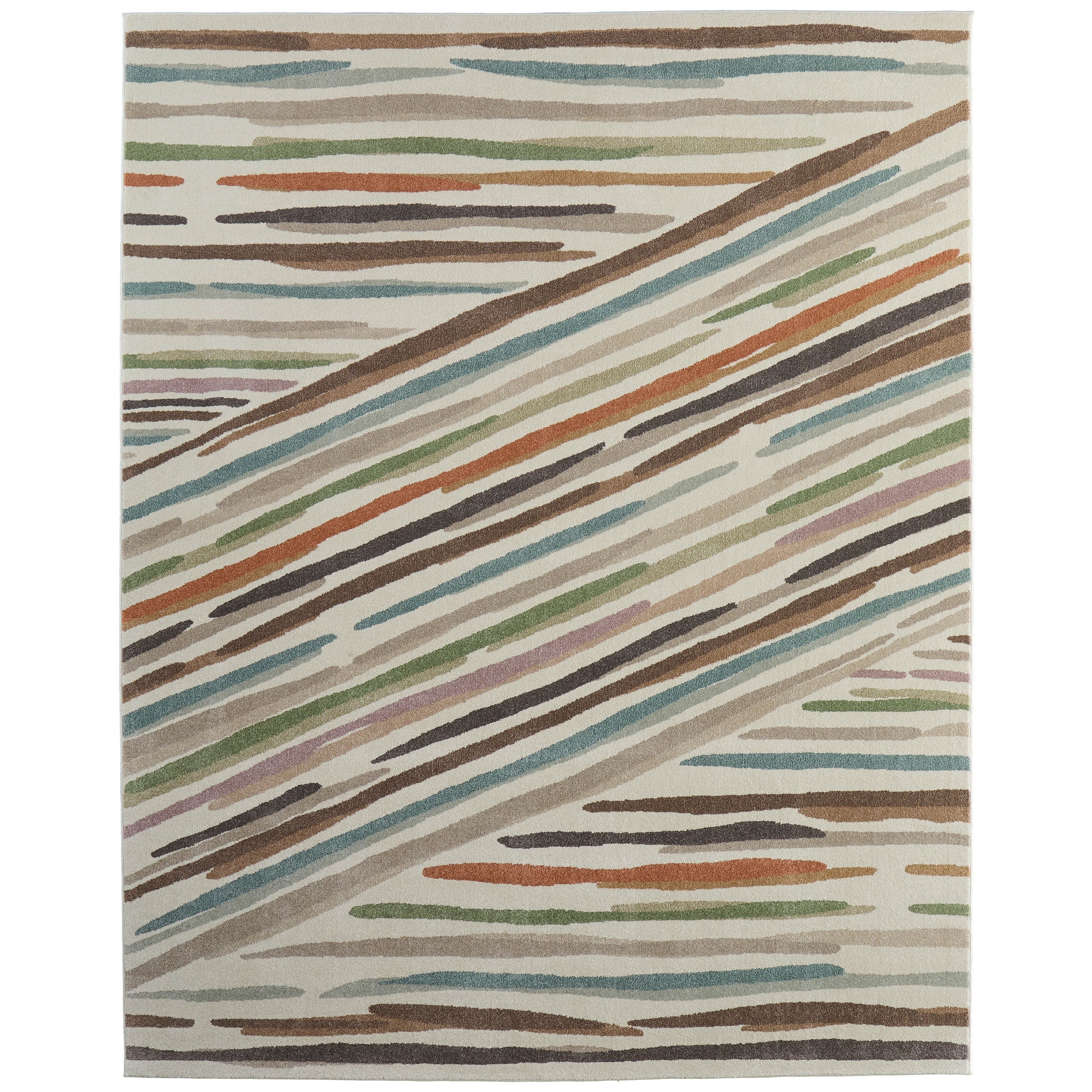 Grand Bazaar Sparkman Machine Made Abstract Modern Area Rug