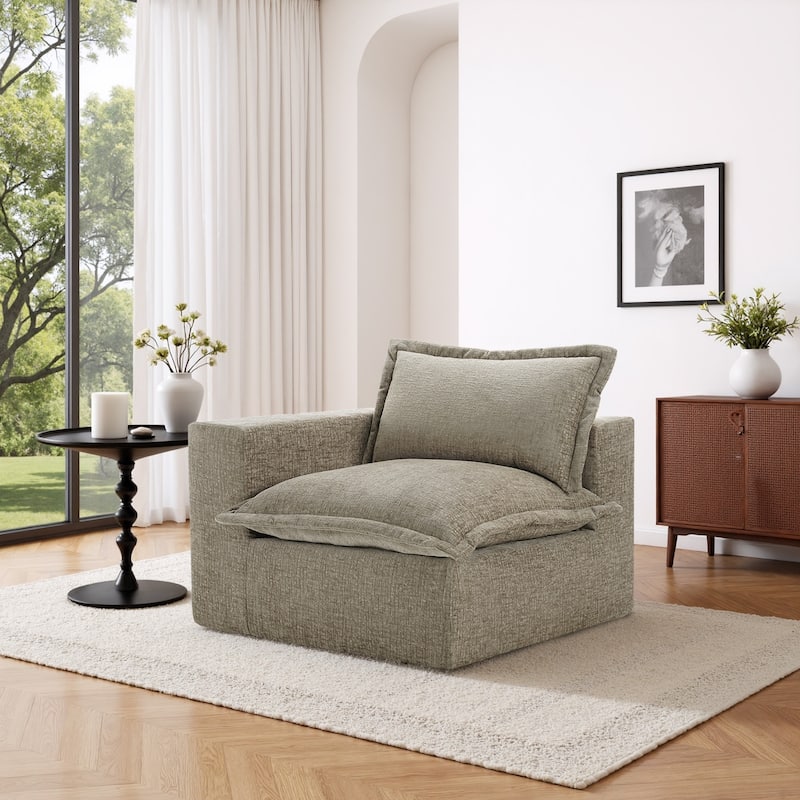Comfy Cloud Chenille Upholstered Modular Sectional Sofa