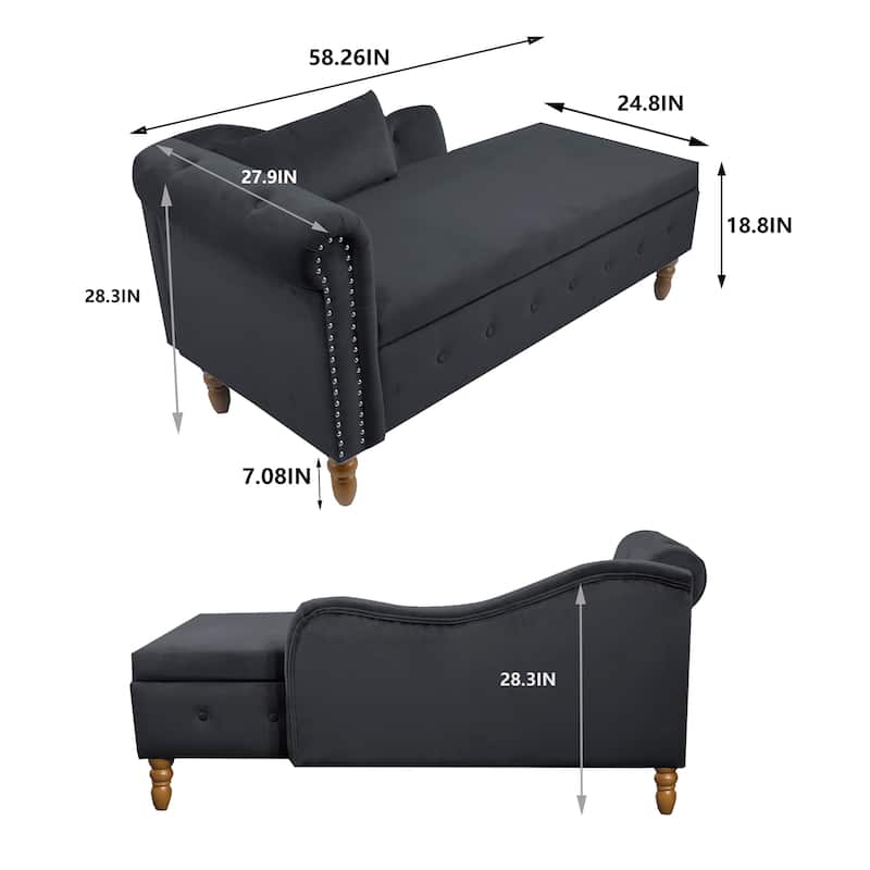 Velvet Upholstered Bench Lounge Bench with Storage, Decorative Bench Indoor Bench with Pillows and Armrests