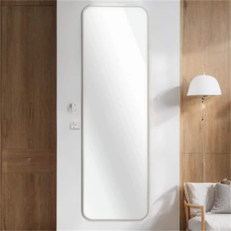 47"x14" Rectangular Mirror with Aluminum Frame for Bathroom