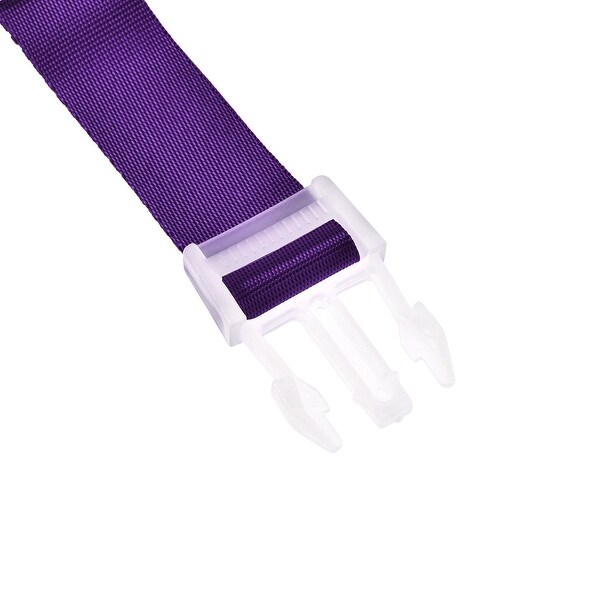 purple luggage strap
