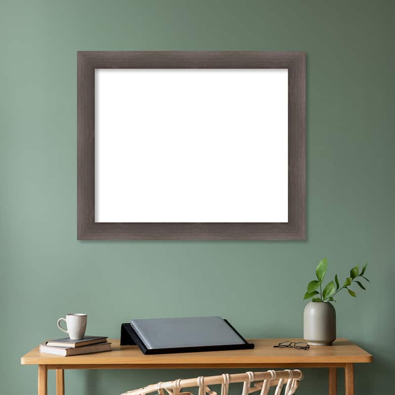 Amanti Art Hardwood Chocolate Framed Dry Erase Magnetic Board