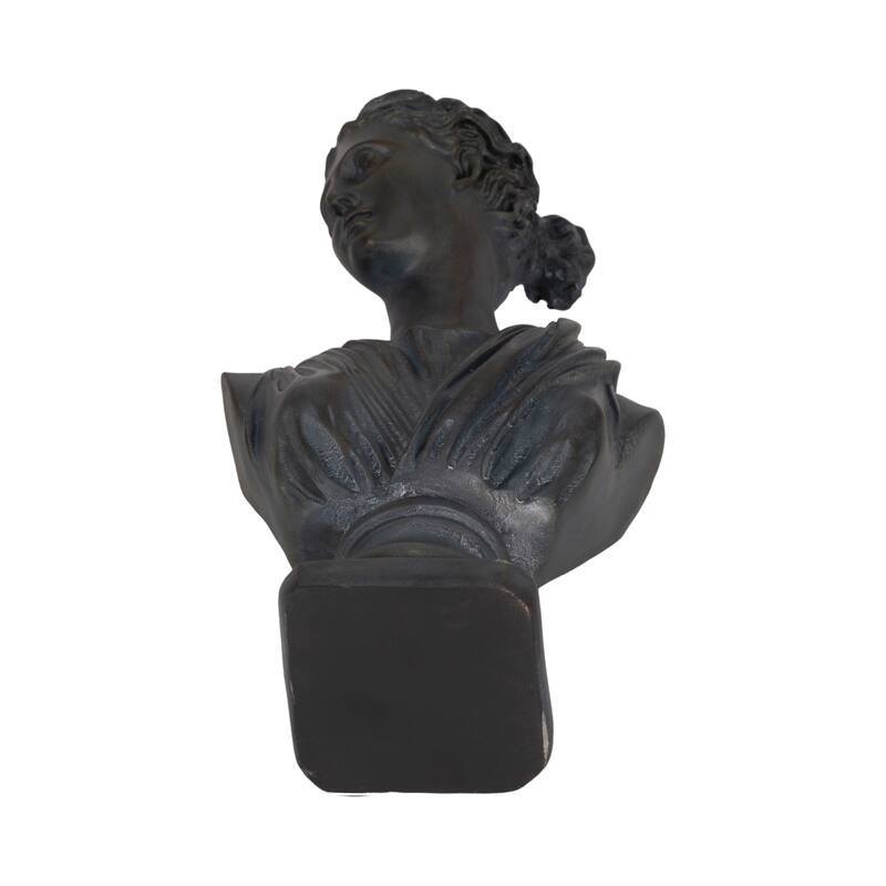 Sagebrook Home Grecian Bust Distressed Resin Novelty Sculpture