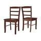 preview thumbnail 100 of 128, International Concepts Solid Wood Madrid Ladderback Chairs, Set of 2 - N/A