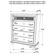 preview thumbnail 8 of 57, Barzini Upholstered Bedroom Set White with Wingback Headboard