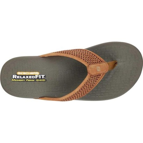 skechers pelem emiro mens flip flops