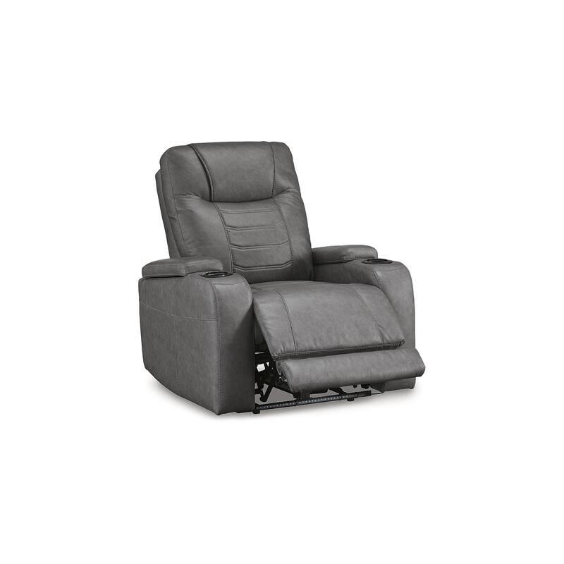 Signature Design by Ashley Schooner Rocks Power Recliner with Adjustable Headrest