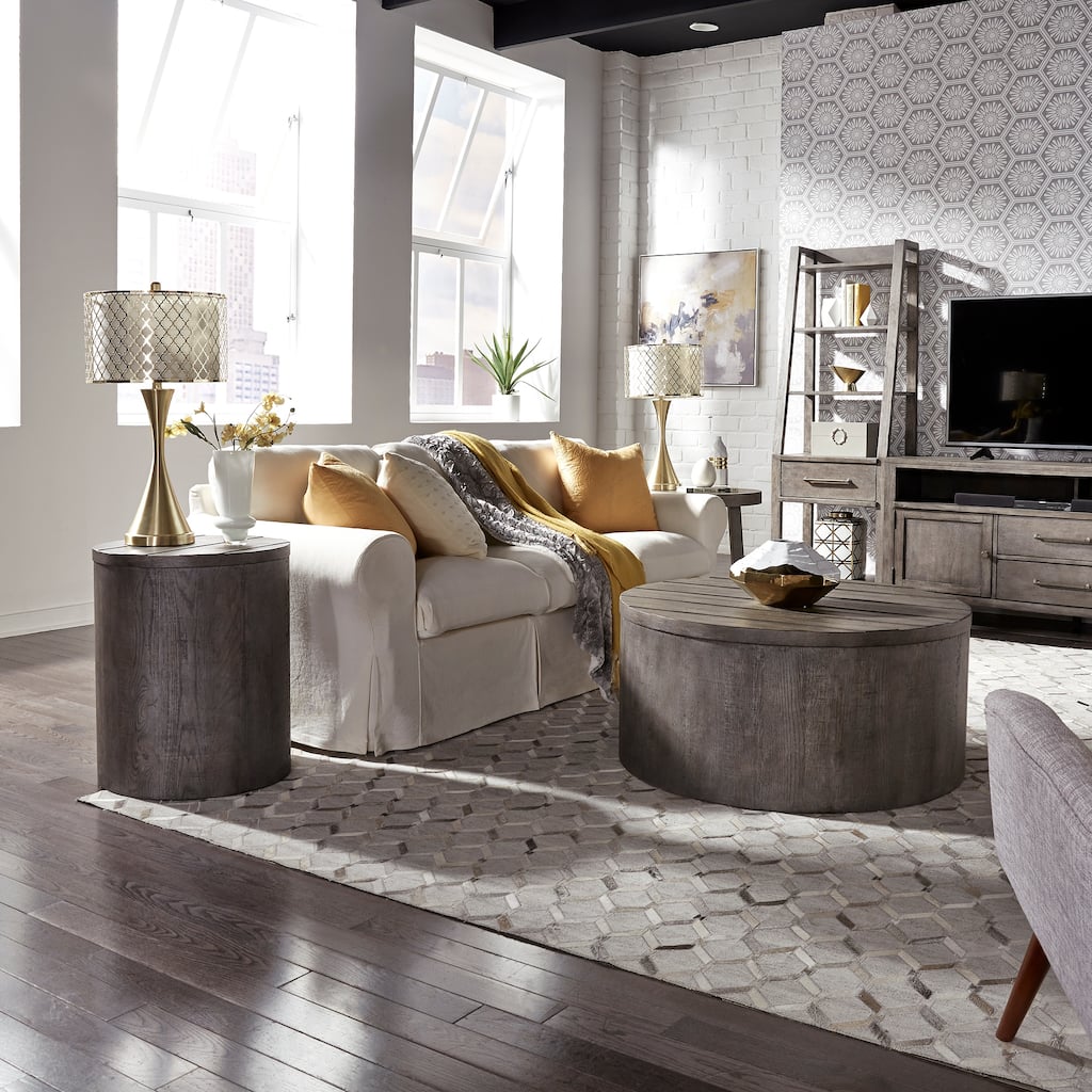 Modern Farmhouse Dusty Charcoal Distressed Opt 3 Piece Set
