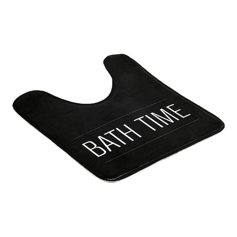 Non-Slip Microfiber Bathmat or Contour Rug Bath Time Design