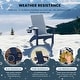 preview thumbnail 49 of 68, Shoreside Kids Outdoor Poly Adirondack Chair with Cup Holder (Set of 2)