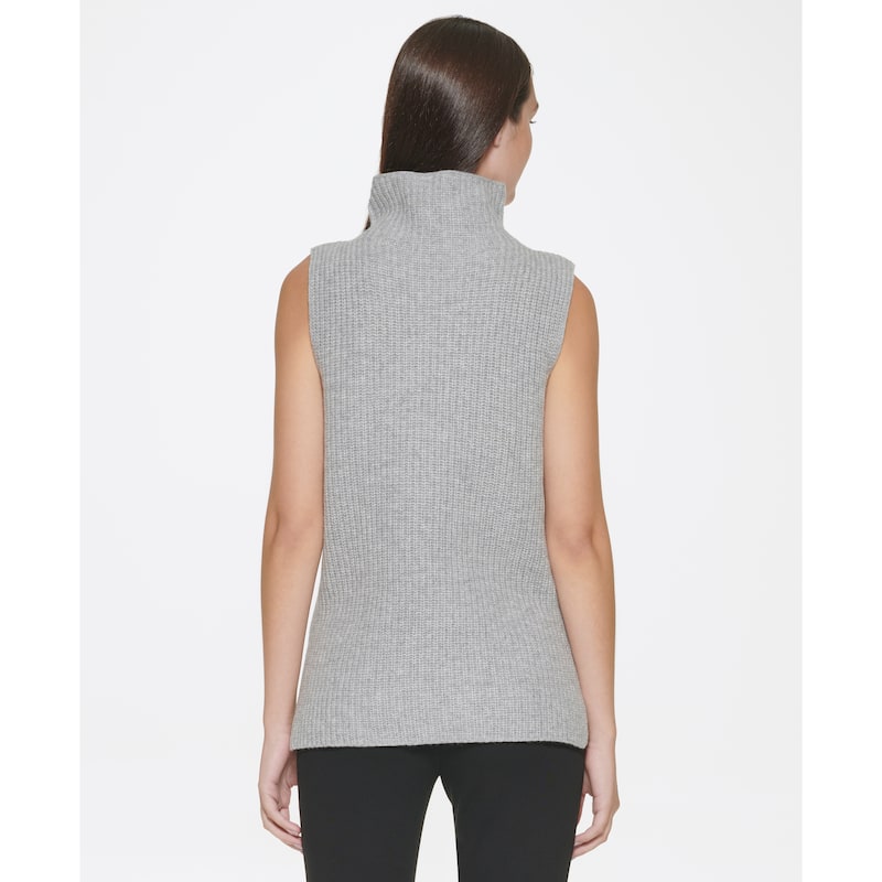 DKNY Sleeveless Turtleneck Sweater